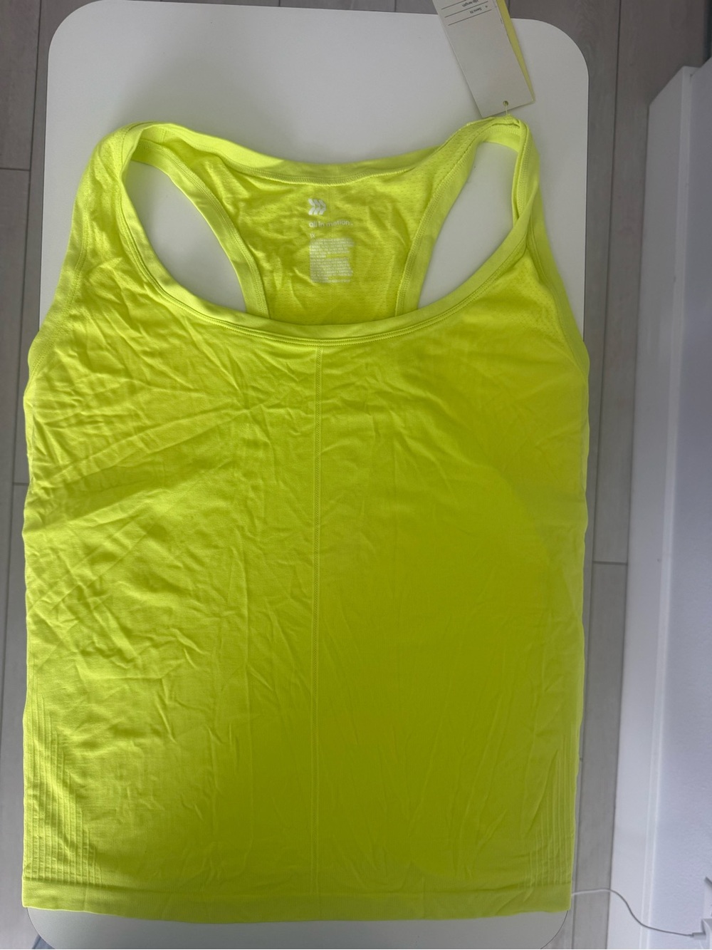 Target Neon Yellow Racerback Tank Top#M19